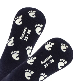 Fuzzies Strømper m. Antiskrid - Navy
