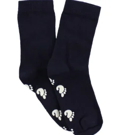 Fuzzies Strømper m. Antiskrid - Navy