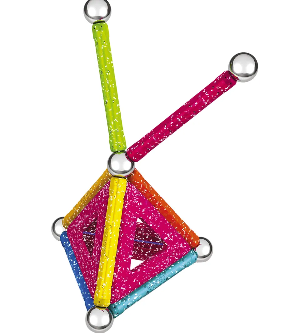 Geomag Magnetsæt - Glitter Panels Recycled - 22 Dele