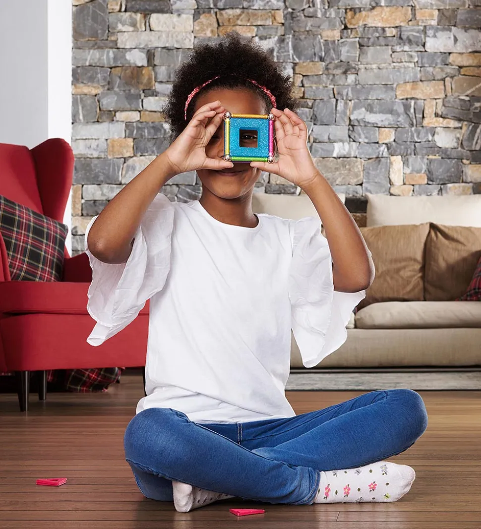 Geomag Magnetsæt - Glitter Panels Recycled - 22 Dele