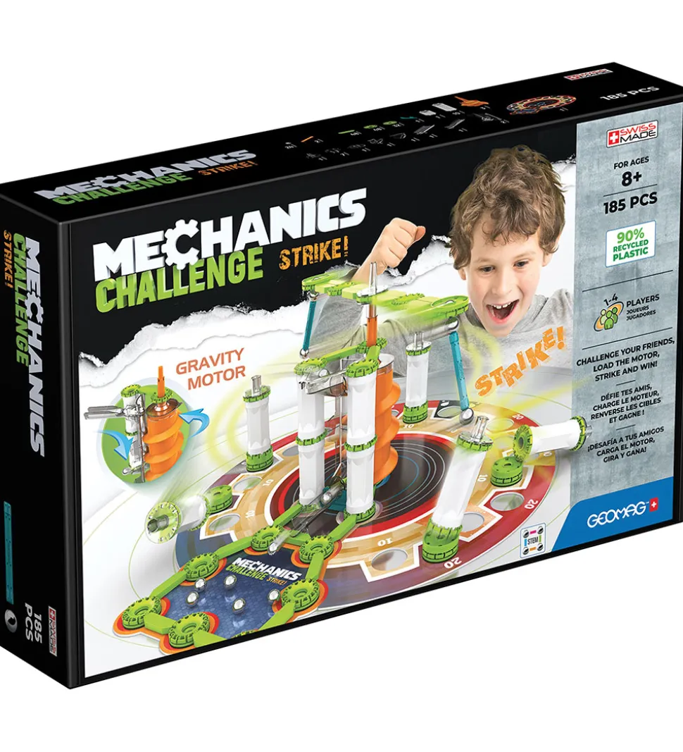 Geomag Magnetsæt - Mechanics Challenge Strike - 185 Dele