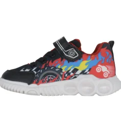 Geox Blinkesko - J Wroom - Sort/Rød