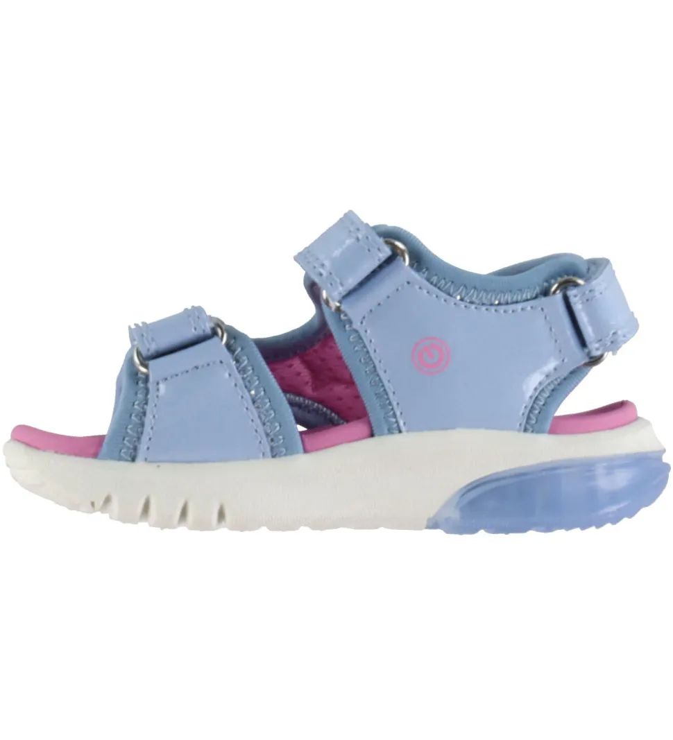 Geox Sandaler m. lys - Ciberdron - Sky/Fuchsia