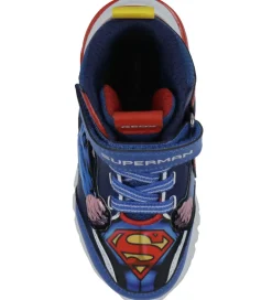 Geox Støvler m. Lys - J Ciberdron - Blå/Rød m. Superman