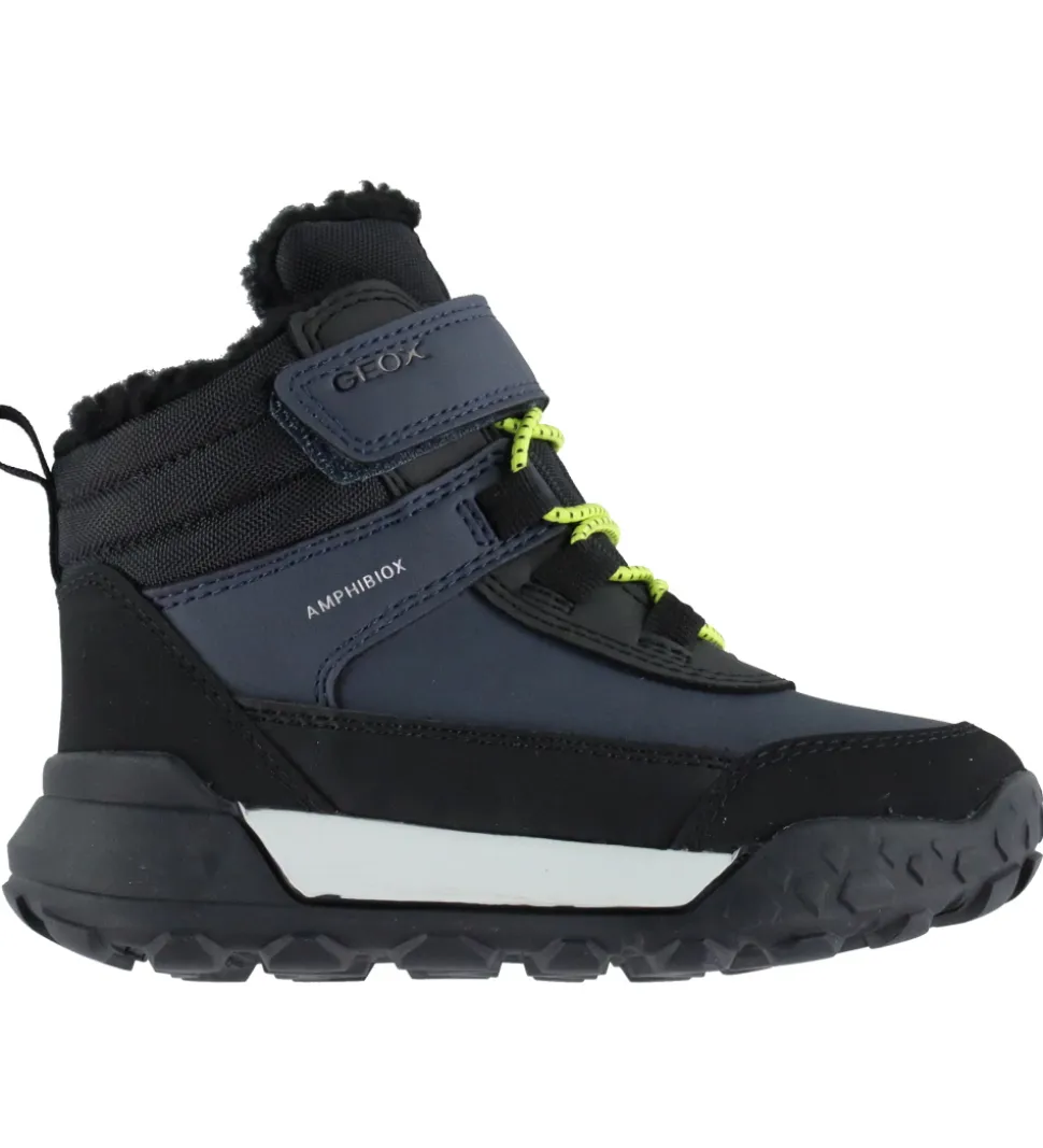 Geox Vinterstøvler - Tex - J Trekkyup B ABX - Navy/Lime