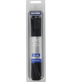 2GO Elastiske Snørebånd - 90 cm - 1 Par - Sort