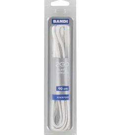 2GO Elastiske Snørebånd - 90 cm - 1 Par - Hvid