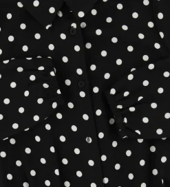 Grunt Buksedragt - Lisbeth - Sort m. Prikker