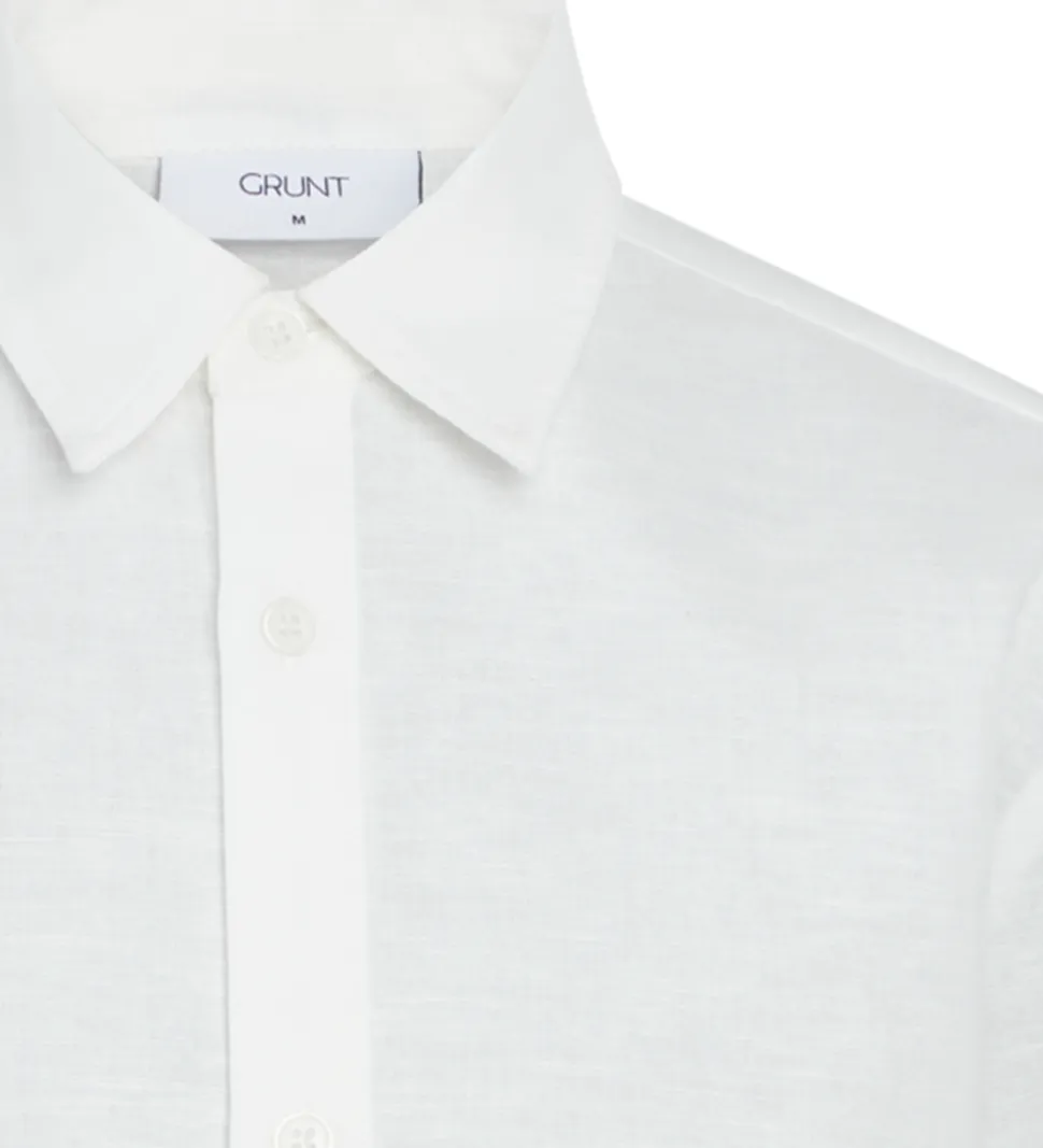 Grunt Skjorte - Herstal - Hør - Hvid