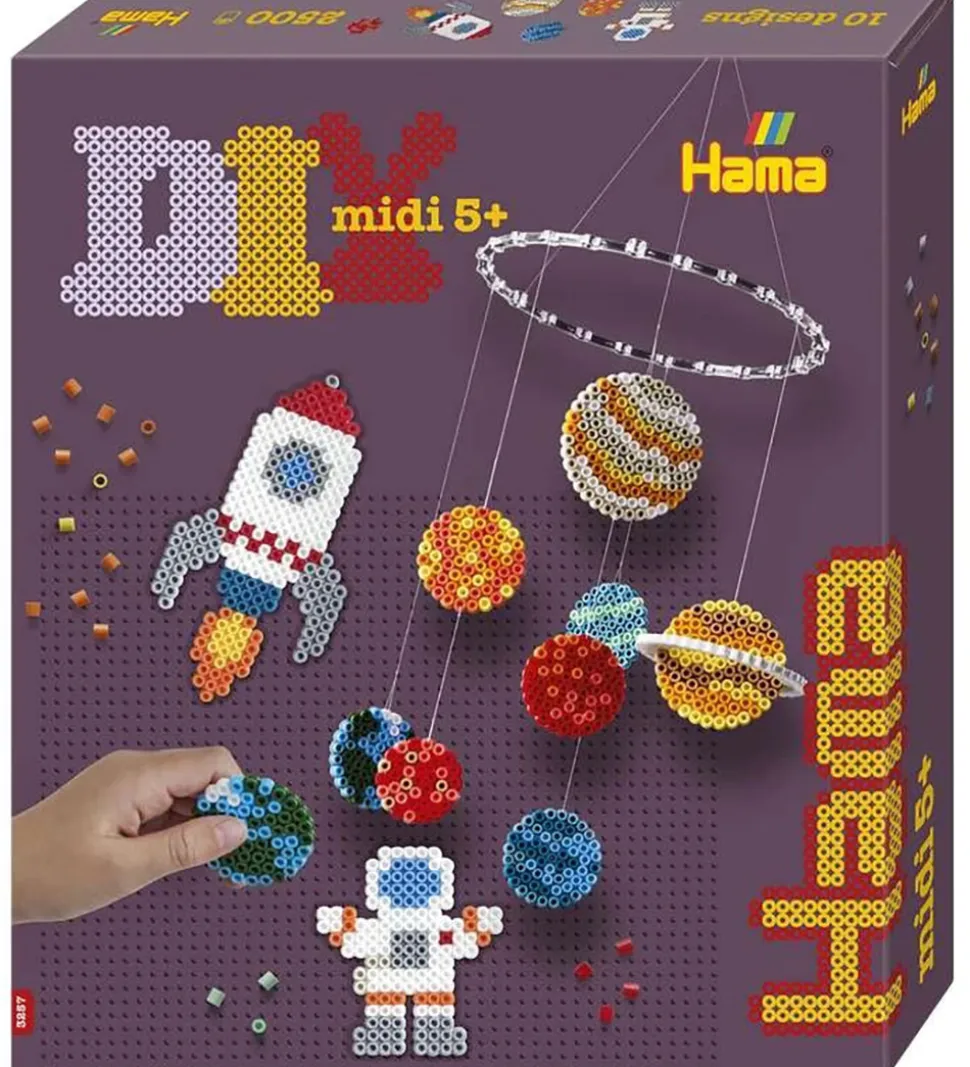 Hama Midi Perlesæt - 2500 stk. - Space Uro