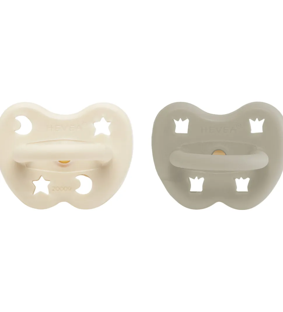 Hevea Sutter - 0-3 mdr - 2-pak - Naturgummi - Oatmilk & Milky