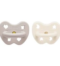 Hevea Sutter - 3-36 mdr - 2-pak - Naturgummi - Milky/Soft Pebble