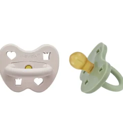 Hevea Sutter - 3-36 mdr - 2-pak - Naturgummi - Soft pebble/Green