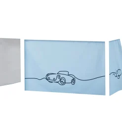 Hoppekids Forhæng Til Halvhøj Seng - 70x160 cm - Biler