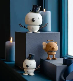 Hoptimist Snowman - Medium - 10,8 cm - White/Blue