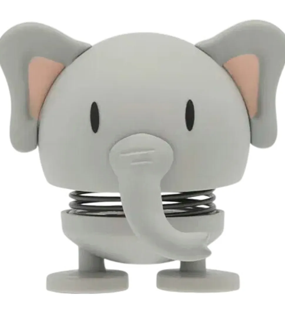 Hoptimist Soft Elephant - 7,6 cm - Grå