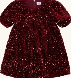 Hust and Claire Kjole - HCKaroline - New Maroon m. Pailletter