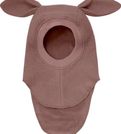 Huttelihut Elefanthue - Uld - 2-lags - Burlwood m. Ører