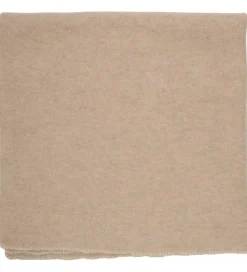 Huttelihut Tæppe - Uldfleece - 85x85 cm - Camel Melange