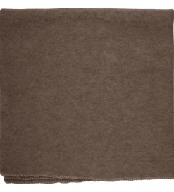 Huttelihut Tæppe - Uldfleece - 85x85 cm - Brown Melange