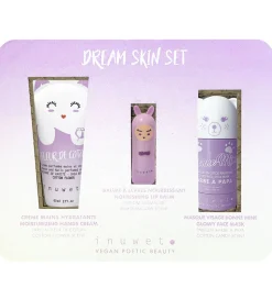 Inuwet Gavesæt - Håndcreme/Læbepomade/Ansigtsmaske - Mauve
