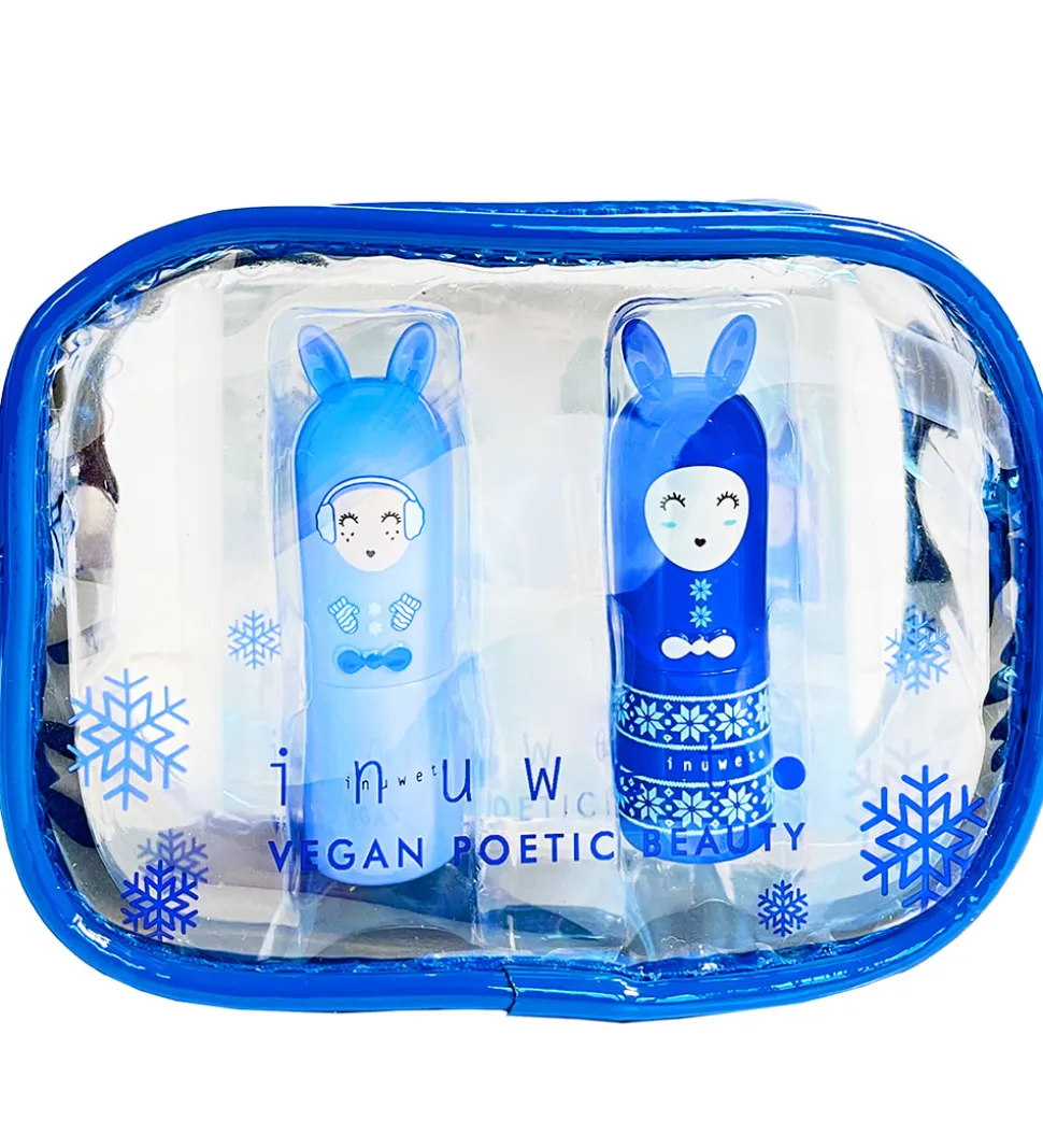 Inuwet Gavesæt - Læbepomader/Klistermærker - Vanilla Coconut