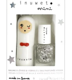 Inuwet Læbepomade/Neglelak - Cotton Candy/Stars - Hvid