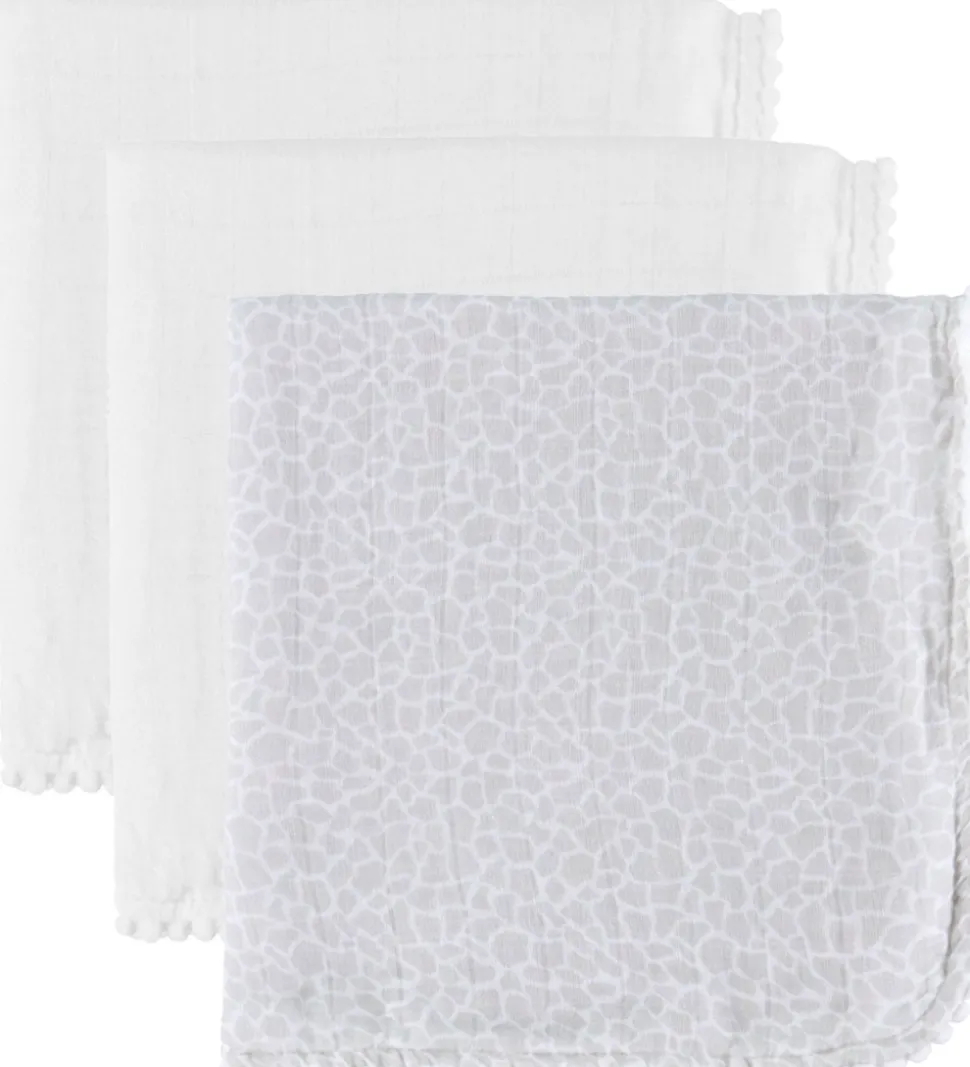 Jack o Juno Stofbleer - 40x40 cm - 3-pak - Pom Pom Mini - Pearl/