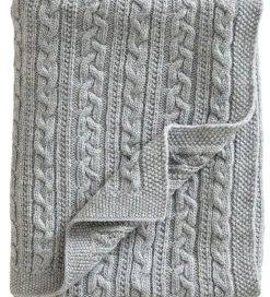 Jack o Juno Tæppe - 80x100 cm - Uld - Light Grey