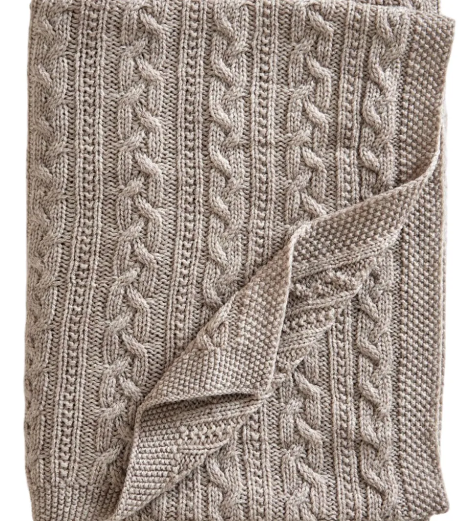 Jack o Juno Tæppe - 80x100 cm - Uld - Oatmeal