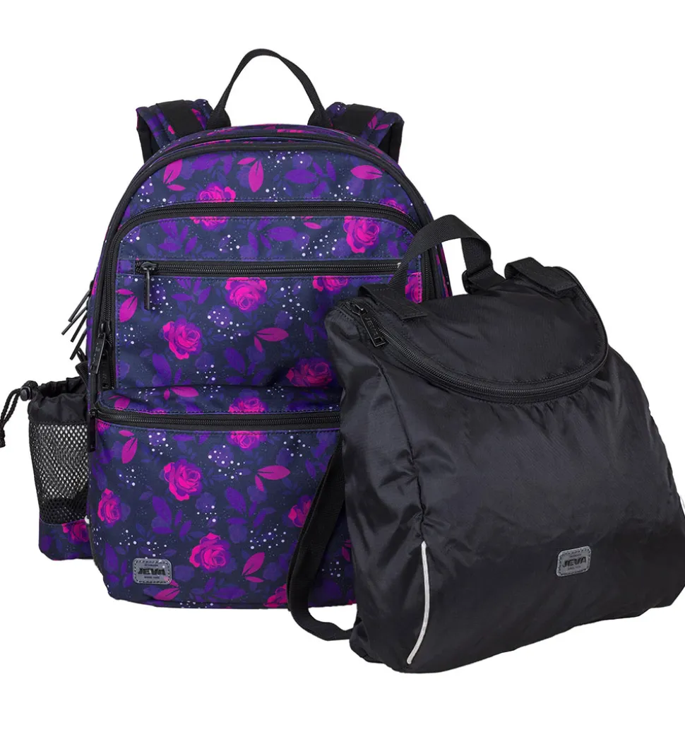 Jeva Skoletaske - Square - Dark Rose