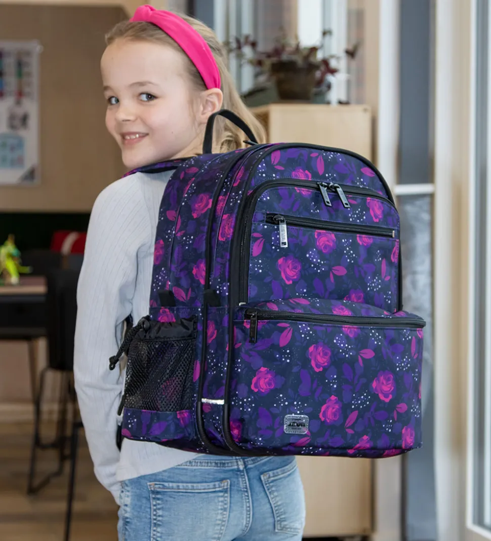 Jeva Skoletaske - Square - Dark Rose