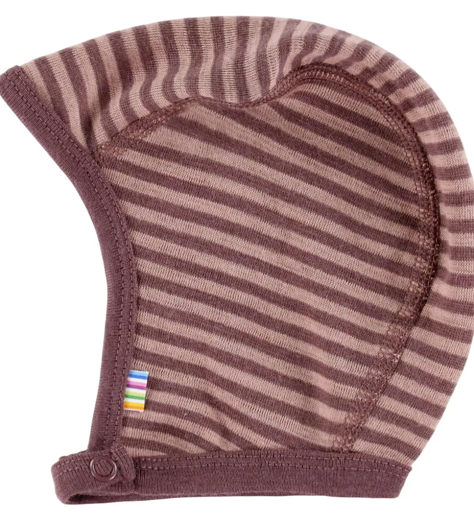 Joha Babyhjelm - Uld - Rose m. Striber