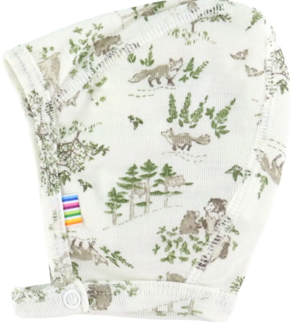 Joha Babyhjelm - Uld/Silke - Off White m. Træer