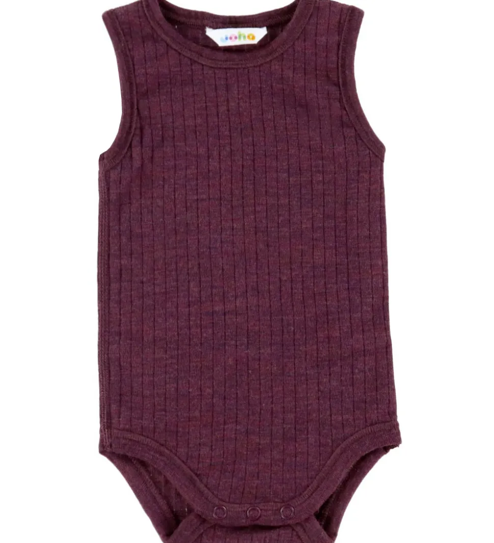 Joha Body u/æ - Uld - Rib - Blomme