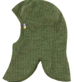 Joha Elefanthue - Uld - Rib - 2-lags - Mørk Oliven