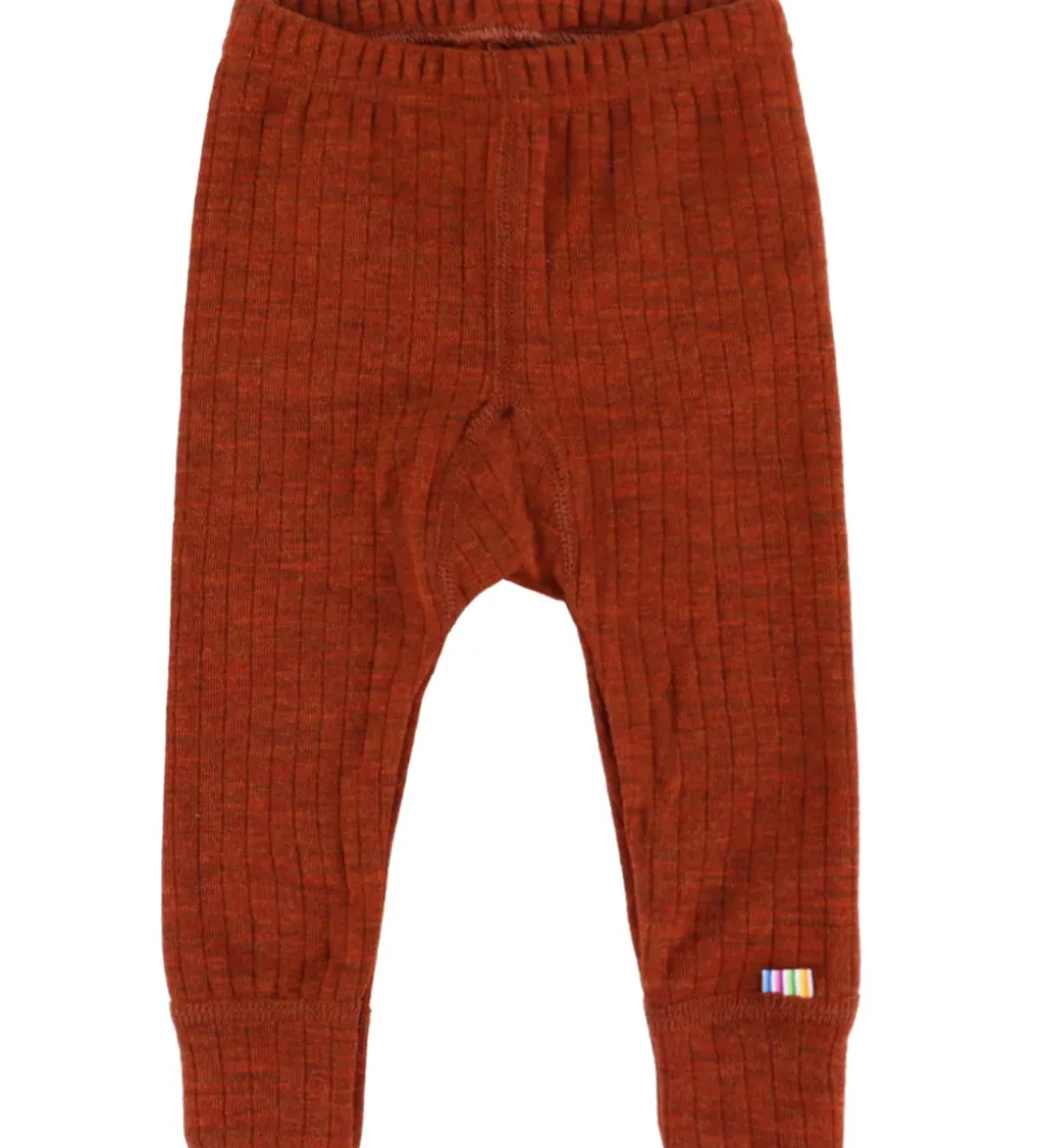 Joha Leggings - Uld - Rib - Rust