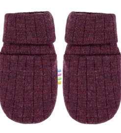 Joha Luffer - Uld - Rib - Blomme