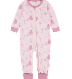 Joha Natdragt - Lyserød m. Print