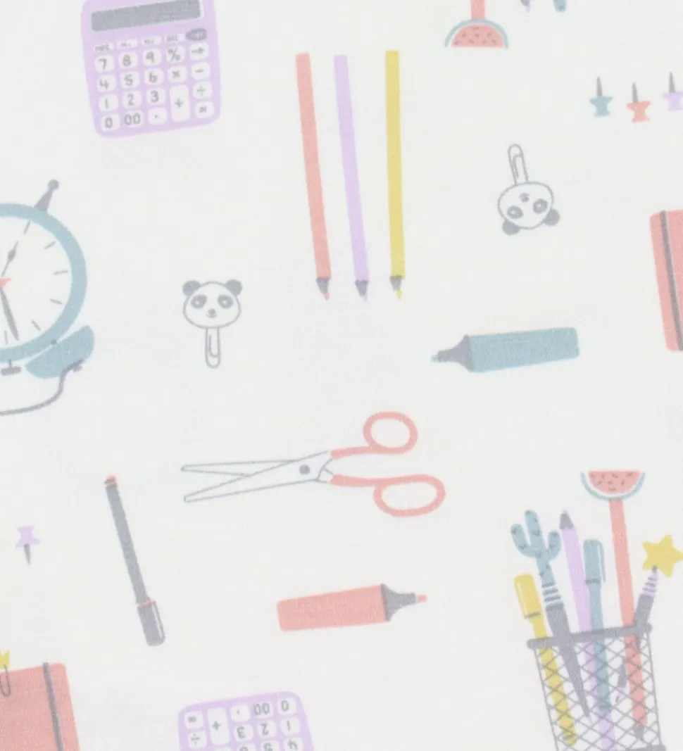 Joha Natdragt - Viskose/Bambus - Off White m. Print