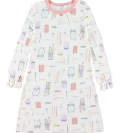 Joha Natkjole - Viskose/Bambus - Off White m. Print