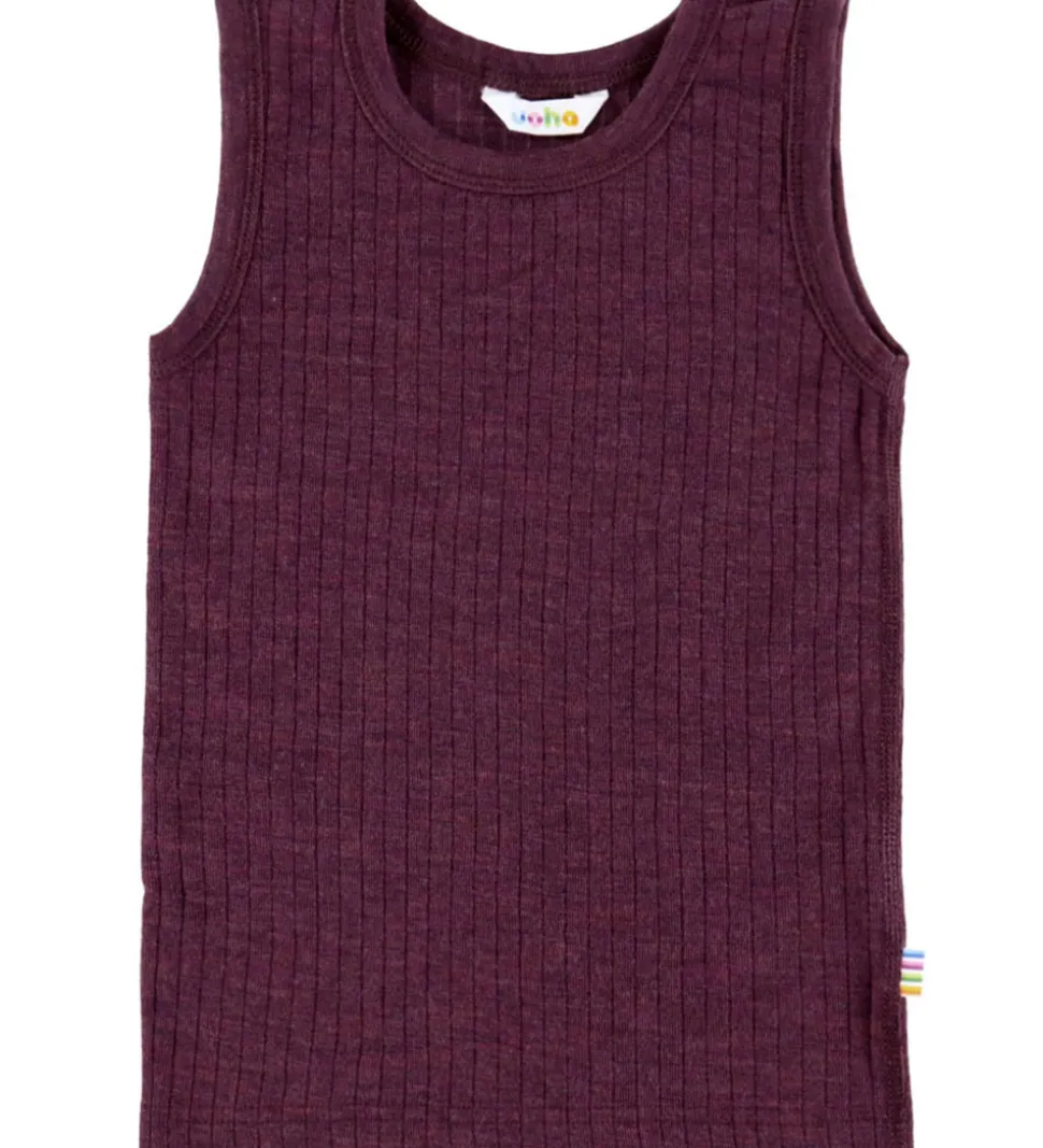 Joha Undertrøje - Uld - Rib - Blomme