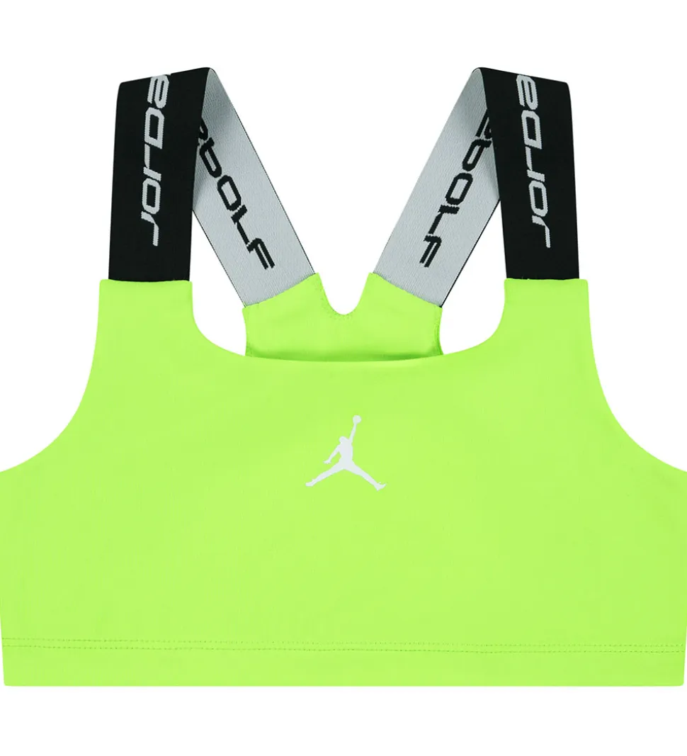 Jordan Sportstop - Dri-Fit - Electric Green m. Logo
