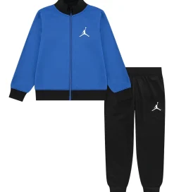Jordan Træningssæt - Cardigan/Bukser - Sort/Sport Blue