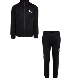 Jordan Træningssæt - Cardigan/Sweatpants - Sort m. Rød
