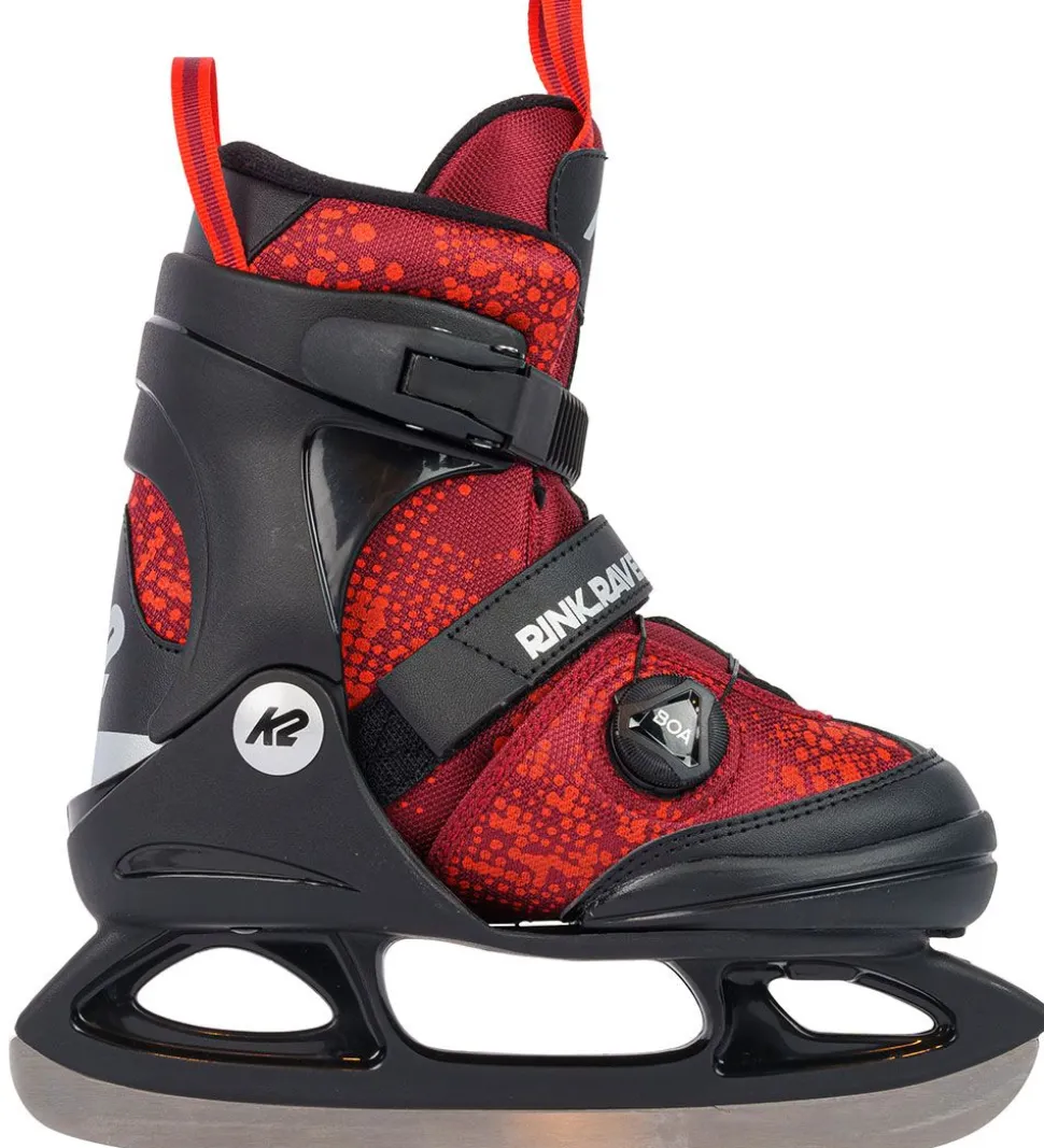 K2 Skøjter - Rink Raven Ice Boa - Sort/Rød