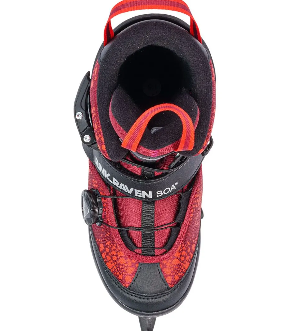 K2 Skøjter - Rink Raven Ice Boa - Sort/Rød