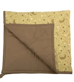 Katvig Tæppe - 100x100 cm - Sennep m. Stjerner