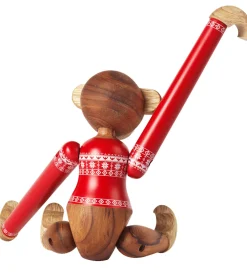 Kay Bojesen Træfigur - Abe - Julesweater 2024 - Lille - Teak/Lim