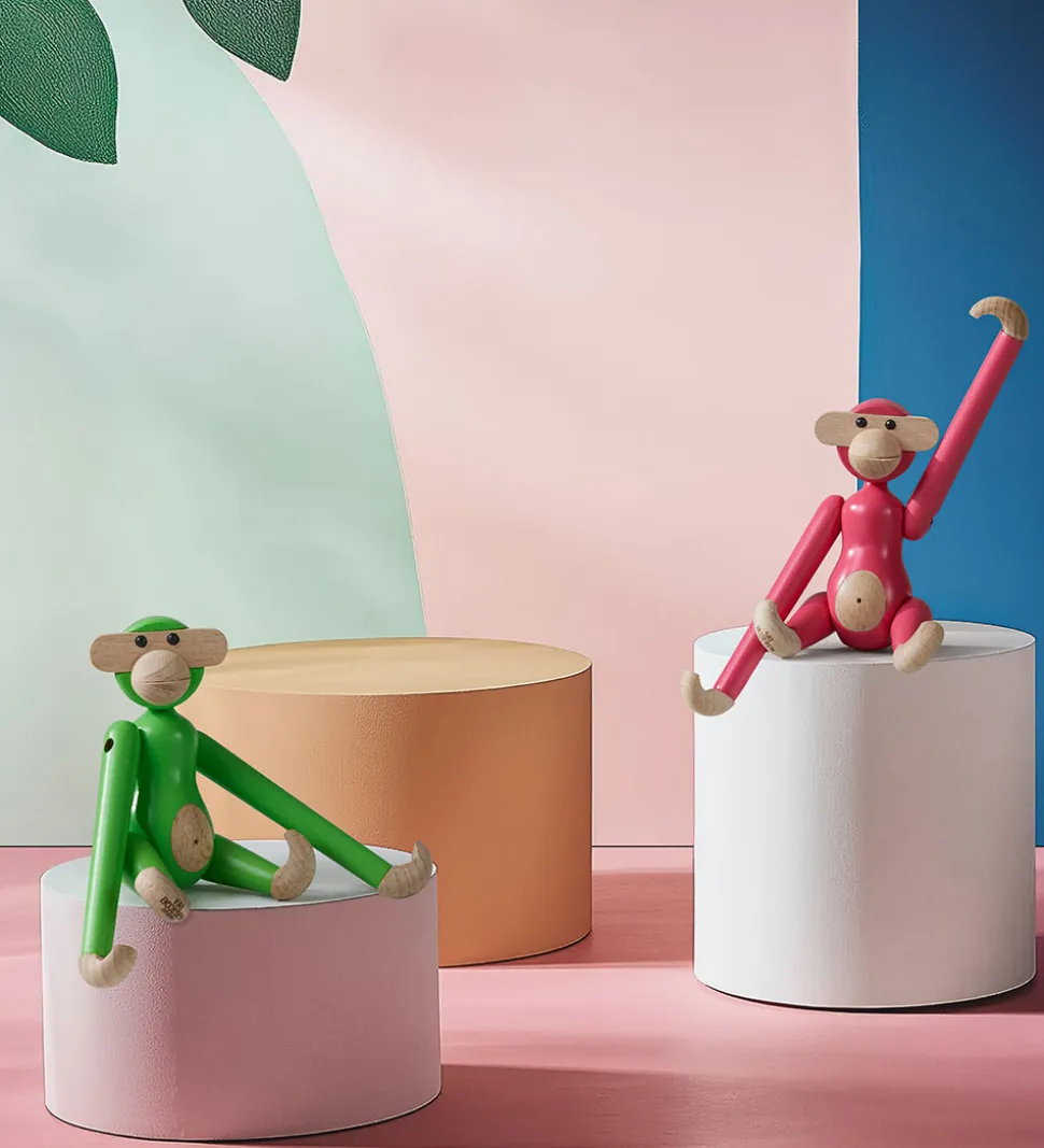 Kay Bojesen Træfigur - Abe - Mini - Lys Grøn